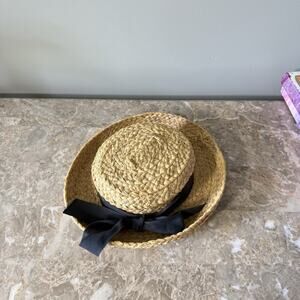 Helen Kaminski The Classic Signature Raffia Wide Braid Straw Hat Tan OS